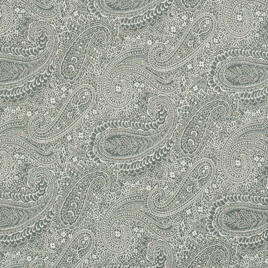 D3281 Paisley Aqua & Teal Charlotte Fabrics Woven Patterns