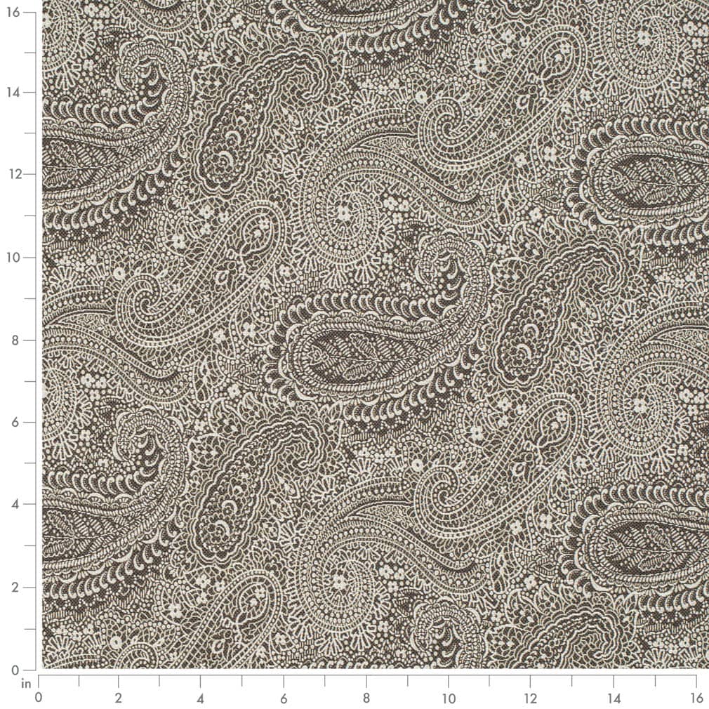 D3282 Paisley Midnight Grove Blue Charlotte Fabrics