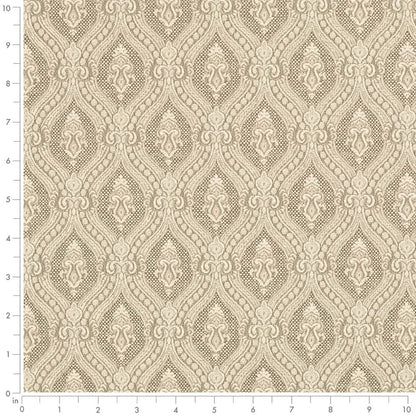 D3283 Abstract & Geometric,Damask Marble Ornate Beige & Taupe Charlotte Fabrics
