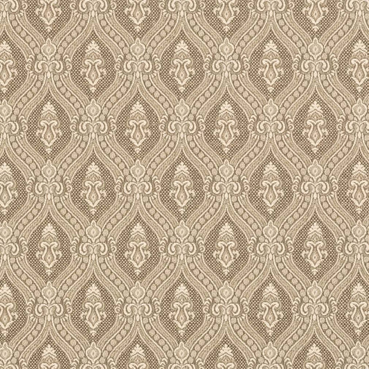 D3284 Abstract & Geometric,Damask Beige Ornate Beige & Taupe Charlotte Fabrics