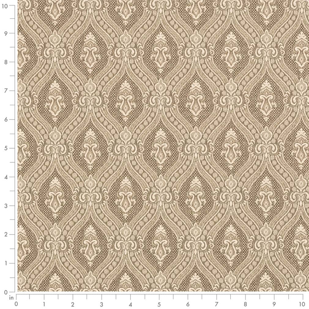 D3284 Abstract & Geometric,Damask Beige Ornate Beige & Taupe Charlotte Fabrics