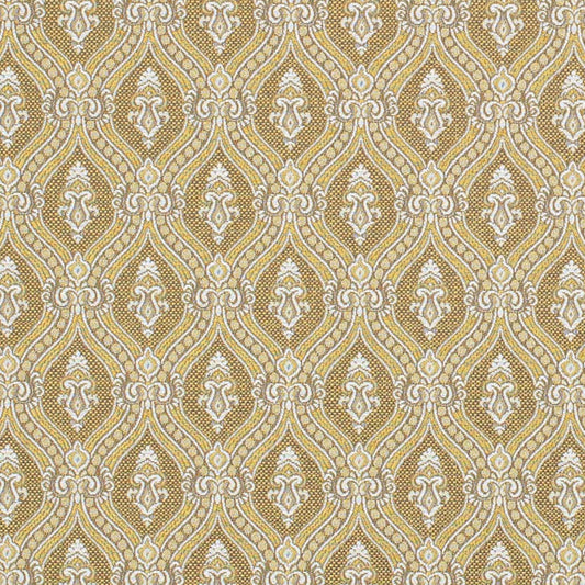D3285 Abstract & Geometric,Damask Gold Ornate Gold & Yellow Charlotte Fabrics