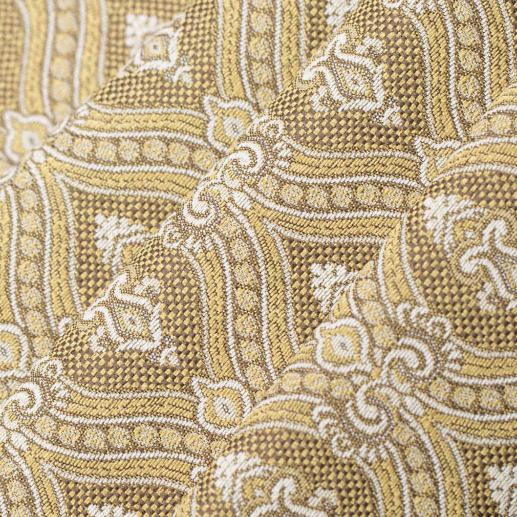 D3285 Abstract & Geometric,Damask Gold Ornate Gold & Yellow Charlotte Fabrics