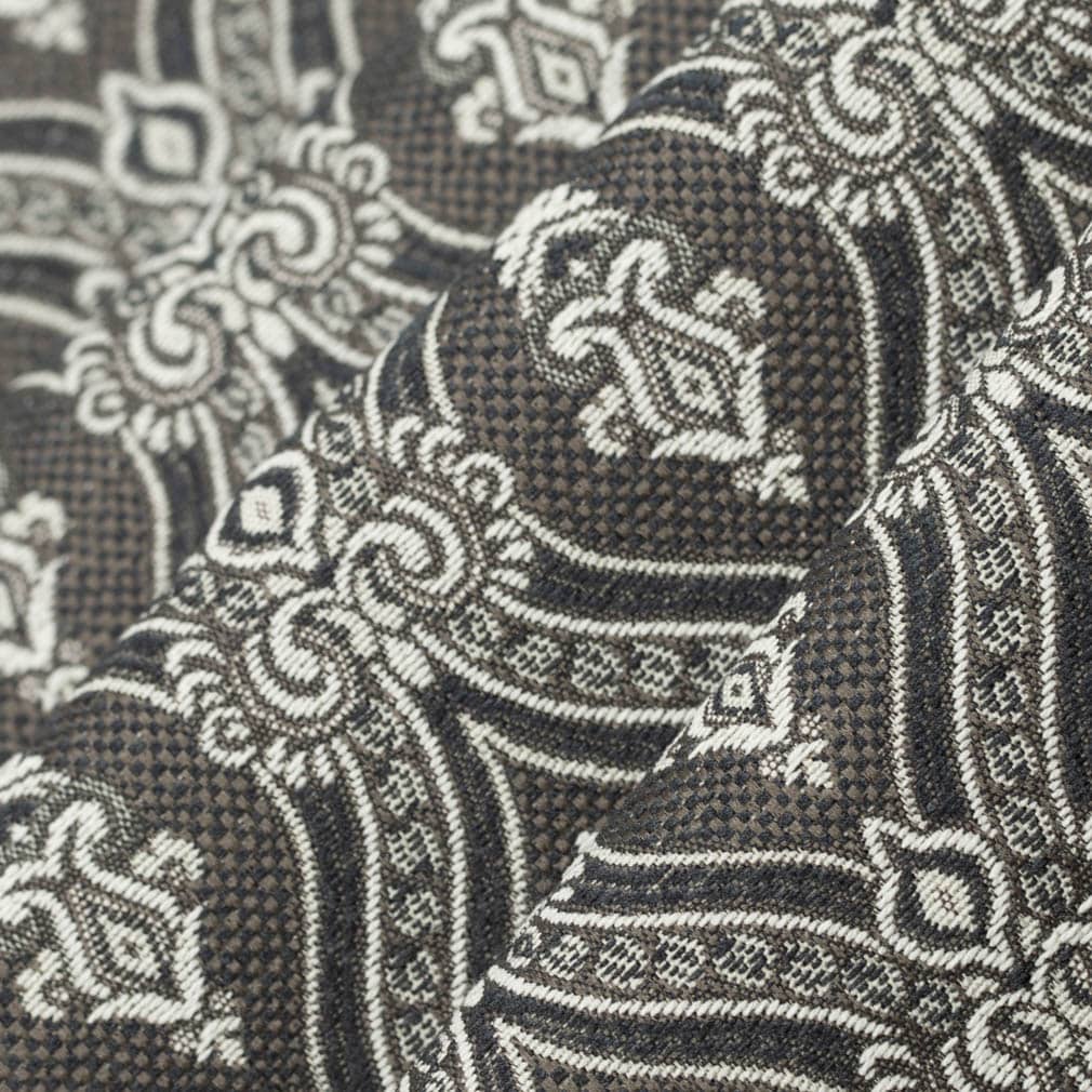 D3288 Abstract & Geometric,Damask Midnight Ornate Blue Charlotte Fabrics