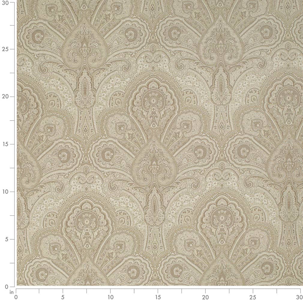 D3295 Damask Marble Flora Beige & Taupe Charlotte Fabrics