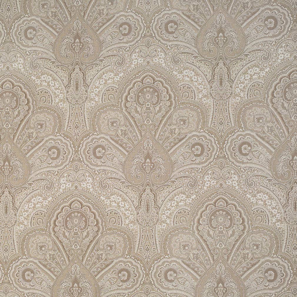 D3296 Damask Beige Flora Beige & Taupe Charlotte Fabrics