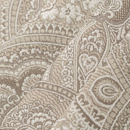 D3296 Damask Beige Flora Beige & Taupe Charlotte Fabrics