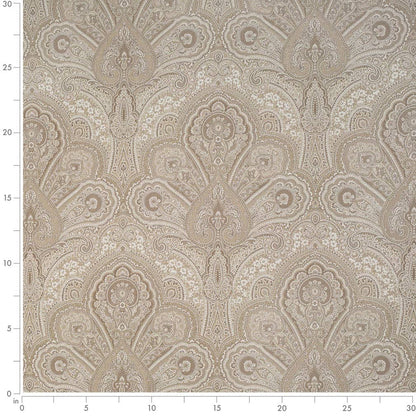 D3296 Damask Beige Flora Beige & Taupe Charlotte Fabrics