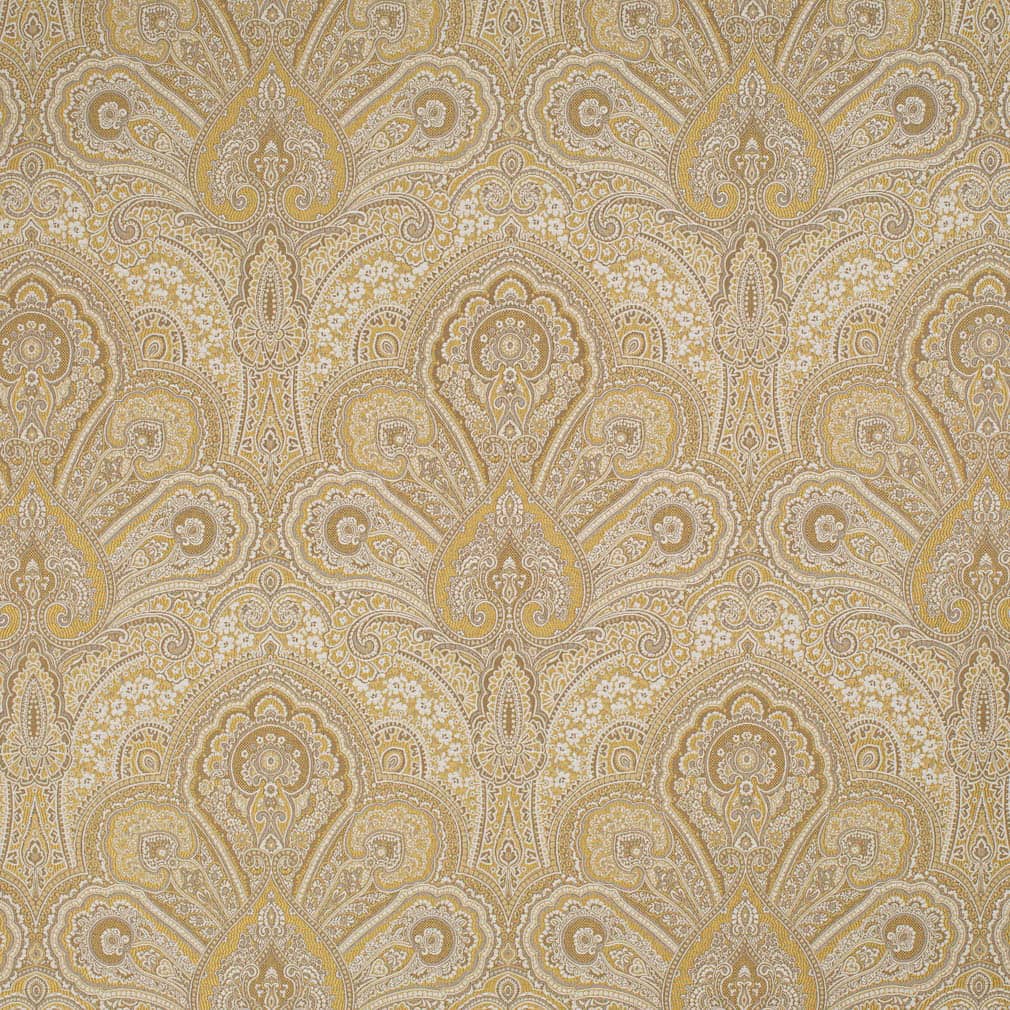 D3297 Damask Gold Flora Gold & Yellow Charlotte Fabrics