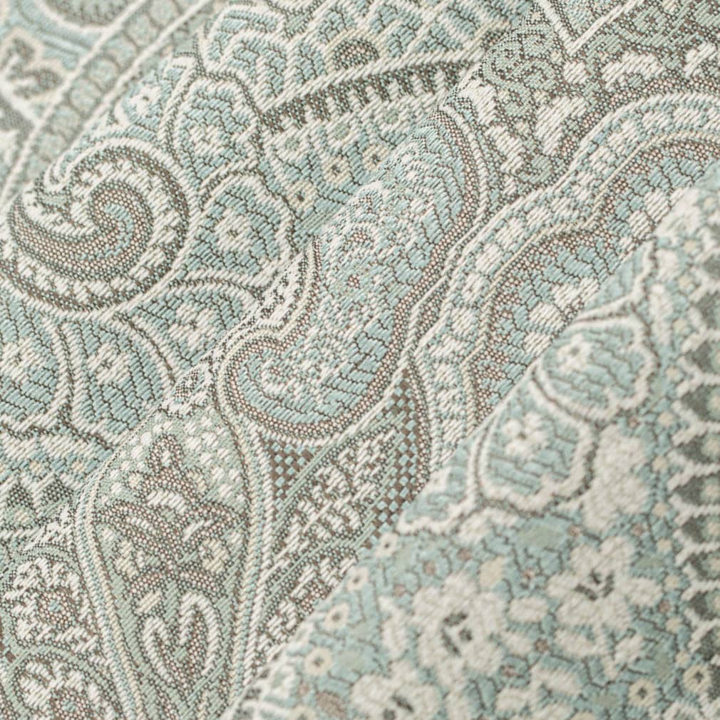 D3298 Damask Aqua Flora Aqua & Teal Charlotte Fabrics