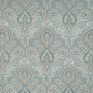 D3299 Damask Turquoise Flora Aqua & Teal Charlotte Fabrics