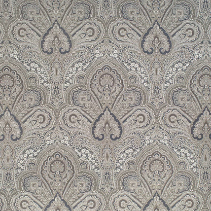 D3300 Damask Midnight Flora Blue Charlotte Fabrics