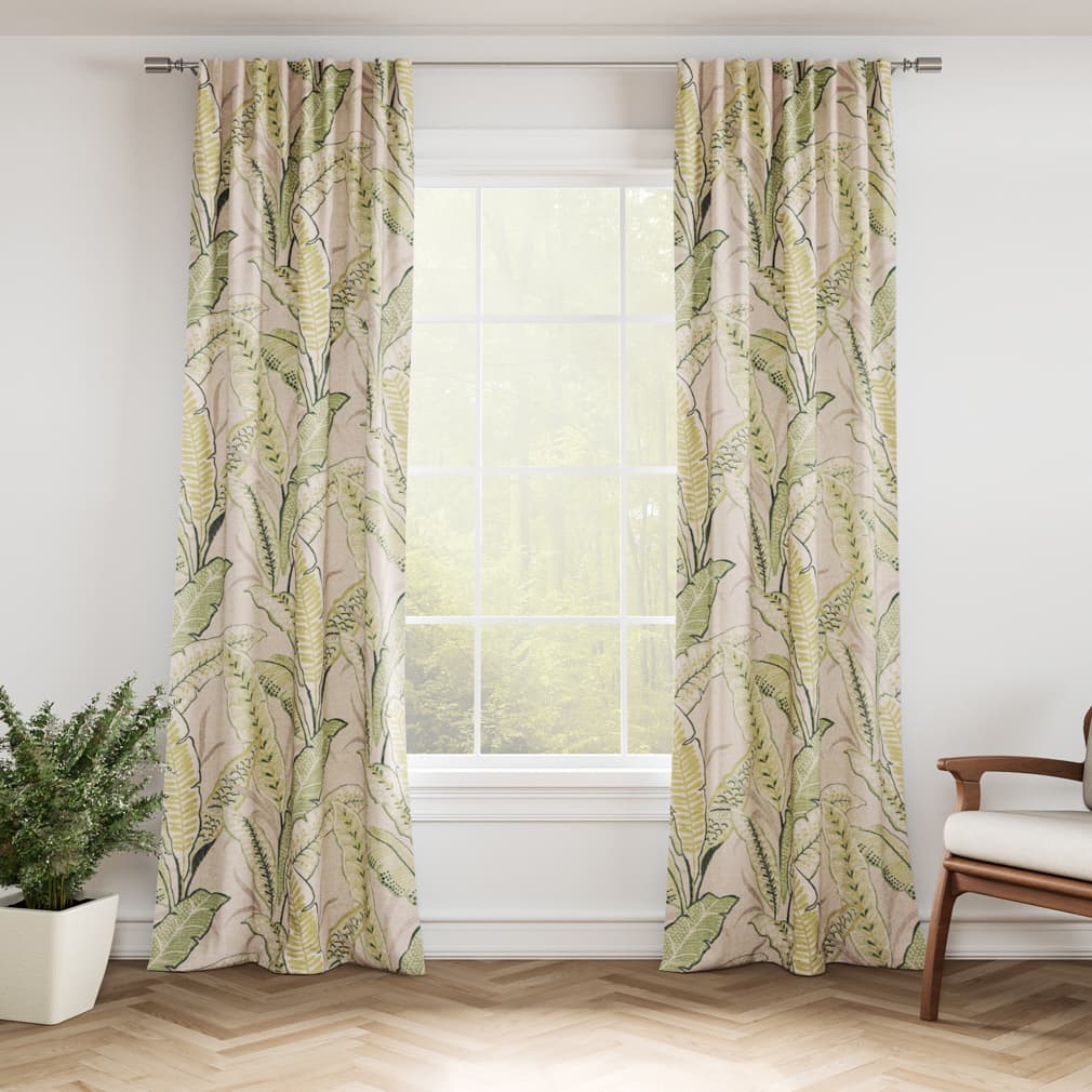D3306 Floral,Leaves Leaf Green Charlotte Fabrics