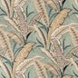 D3308 Leaves,Tropical & Botanical Aqua Aqua & Teal Charlotte Fabrics