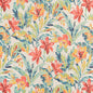 D3309 Floral,Tropical & Botanical Tropical Aqua & Teal,Coral & Peach Charlotte Fabrics