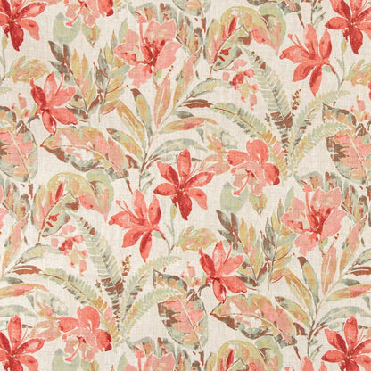 D3310 Floral,Tropical & Botanical Punch Coral & Peach,Pink,Red & Burgundy Charlotte Fabrics