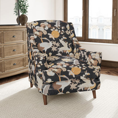 D3316 Floral,Novelty,Tropical & Botanical Noir Black,Brown Charlotte Fabrics