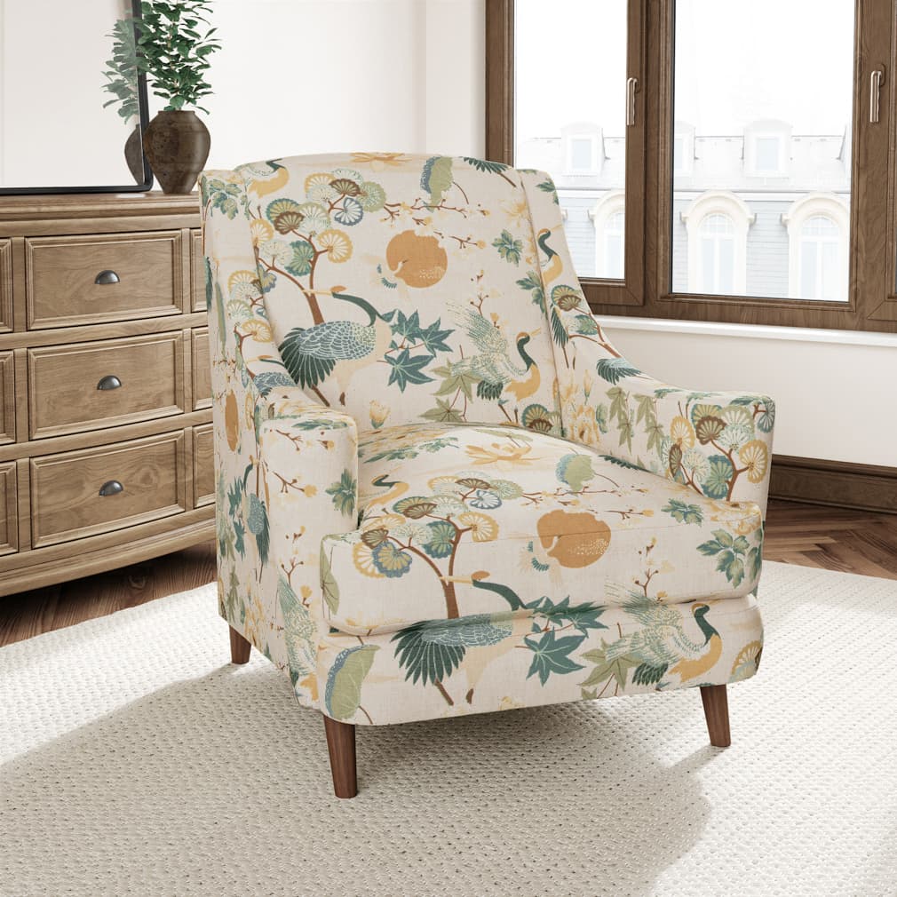 D3317 Floral,Novelty,Tropical & Botanical Sage Gold & Yellow,Green Charlotte Fabrics