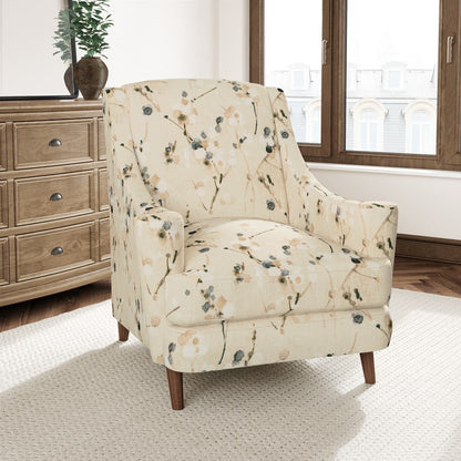 D3319 Abstract & Geometric,Leaves Beige Beige & Taupe Charlotte Fabrics
