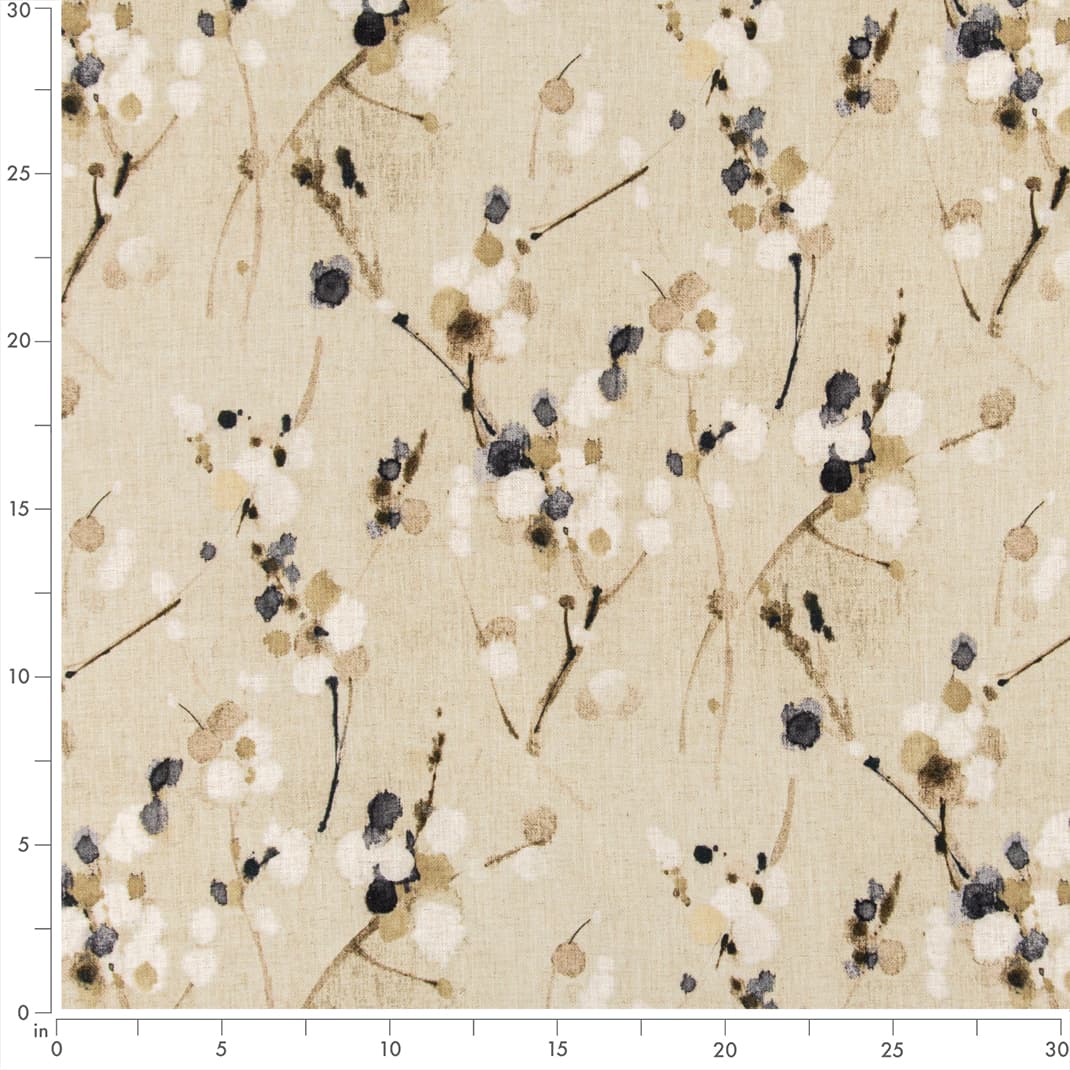 D3319 Abstract & Geometric,Leaves Beige Beige & Taupe Charlotte Fabrics