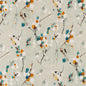D3320 Abstract & Geometric,Leaves Turquoise Aqua & Teal,Orange & Rust Charlotte Fabrics
