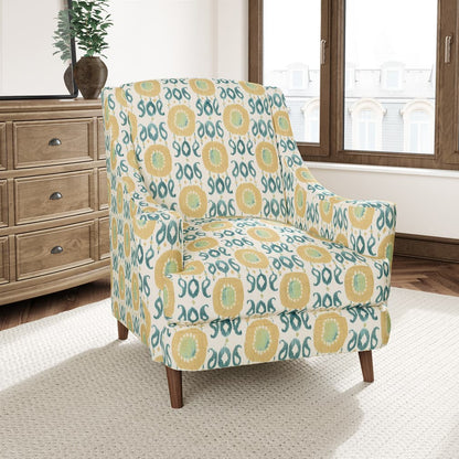D3322 Abstract & Geometric,Global Citron Blue,Green Charlotte Fabrics