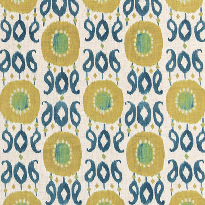 D3322 Abstract & Geometric,Global Citron Blue,Green Charlotte Fabrics