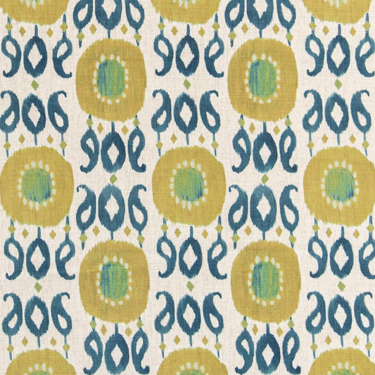 D3322 Abstract & Geometric,Global Citron Blue,Green Charlotte Fabrics