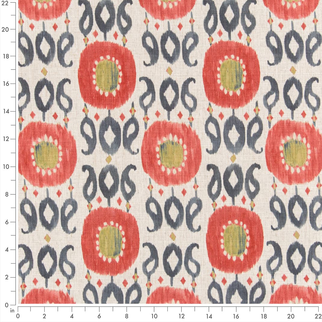 D3323 Abstract & Geometric,Global Watermelon Pink Charlotte Fabrics