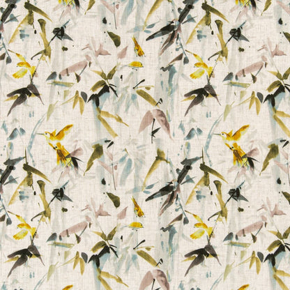 D3325 Leaves,Tropical & Botanical Goldenrod Gold & Yellow,Green Charlotte Fabrics