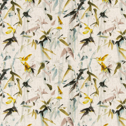 D3325 Leaves,Tropical & Botanical Goldenrod Gold & Yellow,Green Charlotte Fabrics