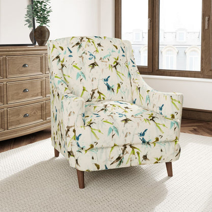 D3327 Leaves,Tropical & Botanical Marine Blue,Green Charlotte Fabrics