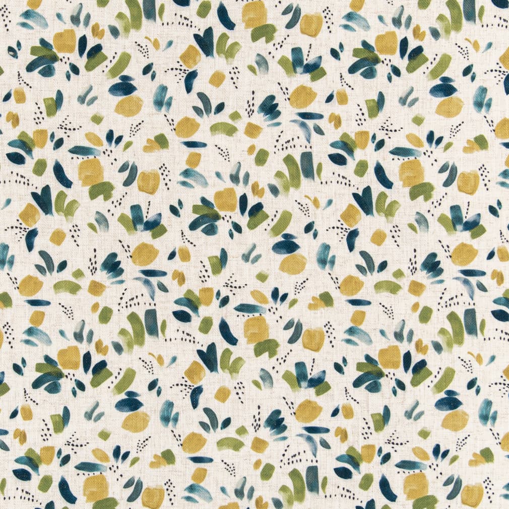 D3328 Abstract & Geometric Moss Blue,Green Charlotte Fabrics