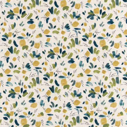 D3328 Abstract & Geometric Moss Blue,Green Charlotte Fabrics