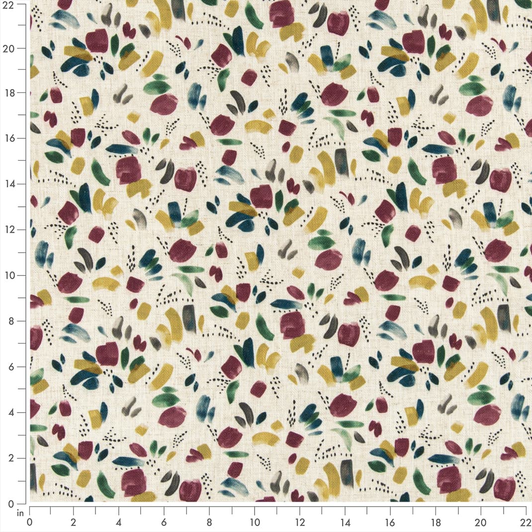 D3329 Abstract & Geometric Berry Blue,Green,Purple Charlotte Fabrics