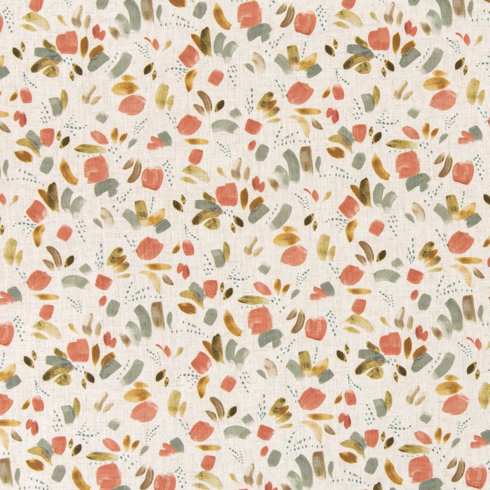 D3330 Abstract & Geometric Petal Coral & Peach Charlotte Fabrics