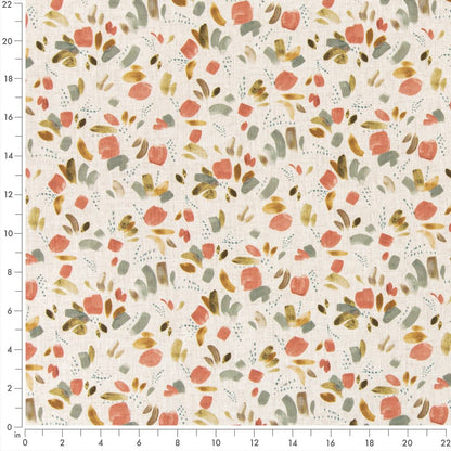 D3330 Abstract & Geometric Petal Coral & Peach Charlotte Fabrics