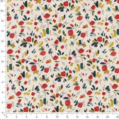 D3332 Abstract & Geometric Raspberry Red & Burgundy Charlotte Fabrics