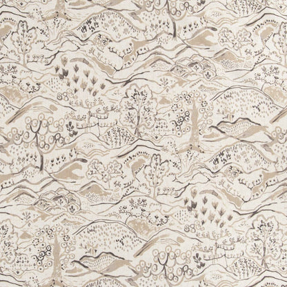 D3334 Toile Fawn Beige & Taupe Charlotte Fabrics