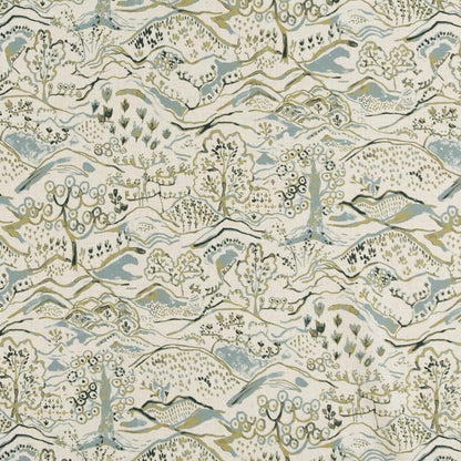 D3336 Toile Fern Green Charlotte Fabrics