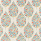 D3339 Floral Seaglass Aqua & Teal,Coral & Peach Charlotte Fabrics