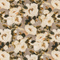 D3342 Floral Latte Beige & Taupe Charlotte Fabrics