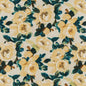 D3343 Floral Lemon Aqua & Teal,Gold & Yellow Charlotte Fabrics