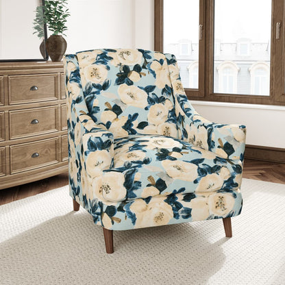 D3344 Floral Bluebell Blue Charlotte Fabrics