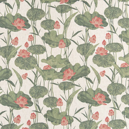 D3346 Floral,Leaves,Tropical & Botanical Blush Green,Pink Charlotte Fabrics