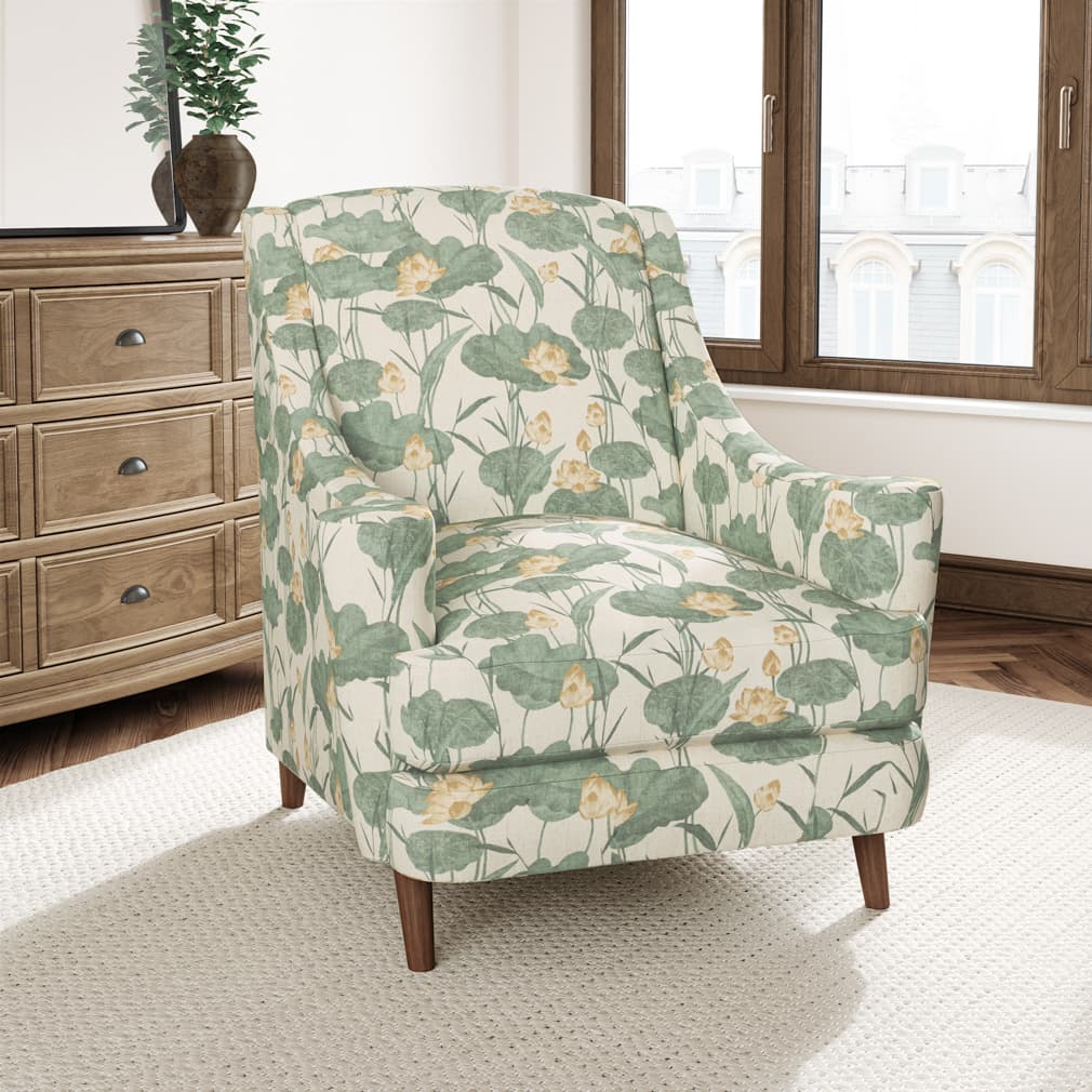 D3349 Floral,Leaves,Tropical & Botanical Jungle Gold & Yellow,Green Charlotte Fabrics
