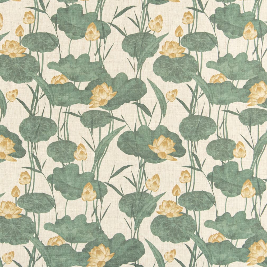 D3349 Floral,Leaves,Tropical & Botanical Jungle Gold & Yellow,Green Charlotte Fabrics