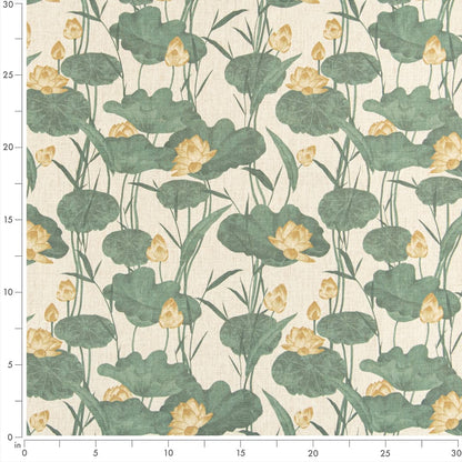 D3349 Floral,Leaves,Tropical & Botanical Jungle Gold & Yellow,Green Charlotte Fabrics