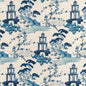 D3352 Global,Novelty,Toile Sapphire Blue Charlotte Fabrics
