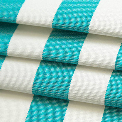 D3462 Stripe Tiki Aruba Aqua & Teal Charlotte Fabrics